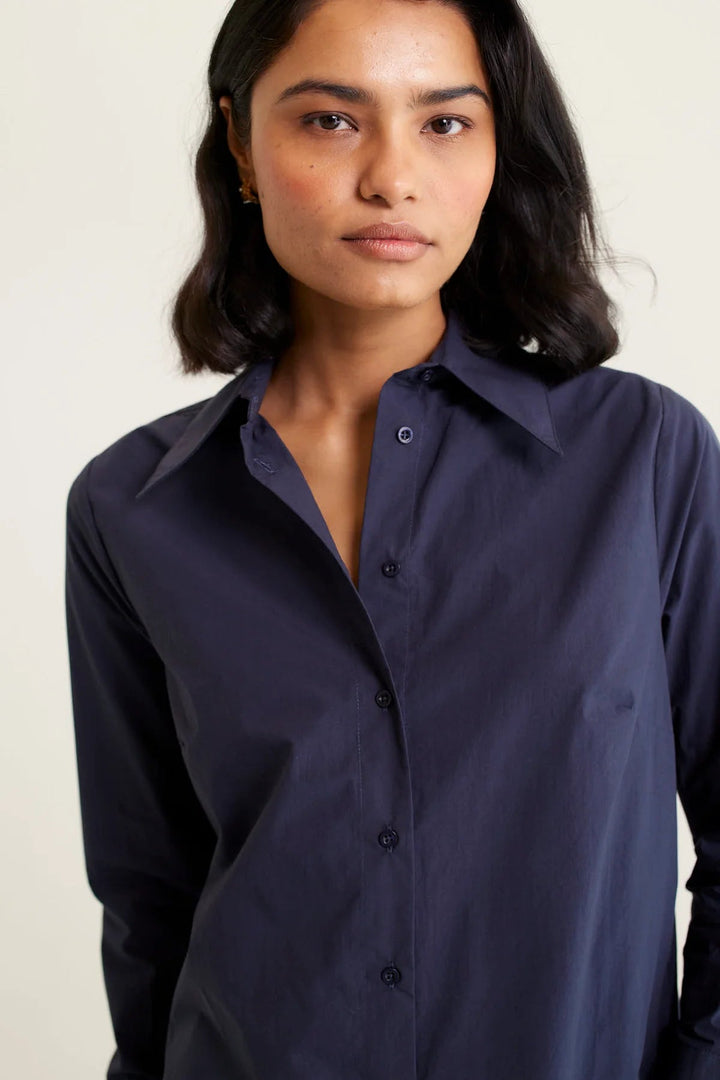 Alessandra Primrose Shirt - Pima Navy Shirt Alessandra