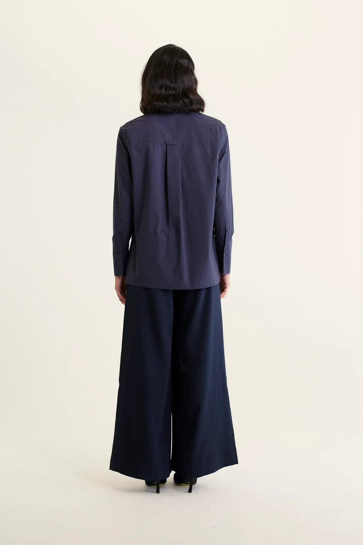 Alessandra Primrose Shirt - Pima Navy Shirt Alessandra