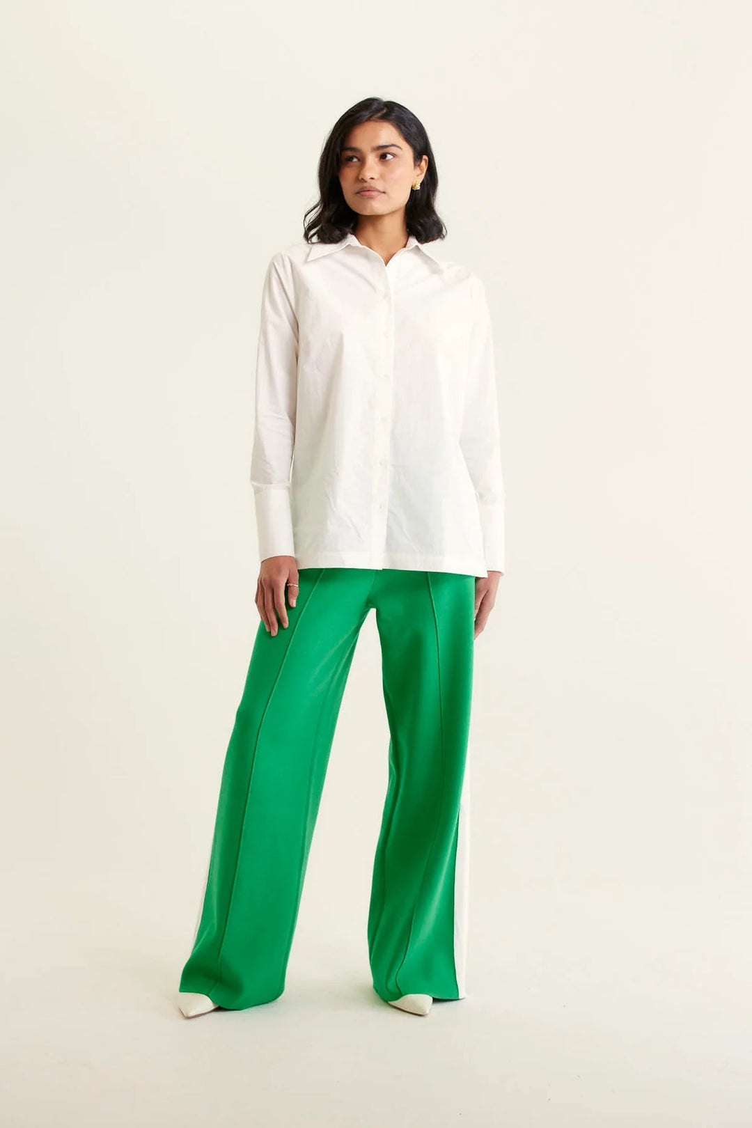 Alessandra Primrose Shirt - Pima White Shirt Alessandra