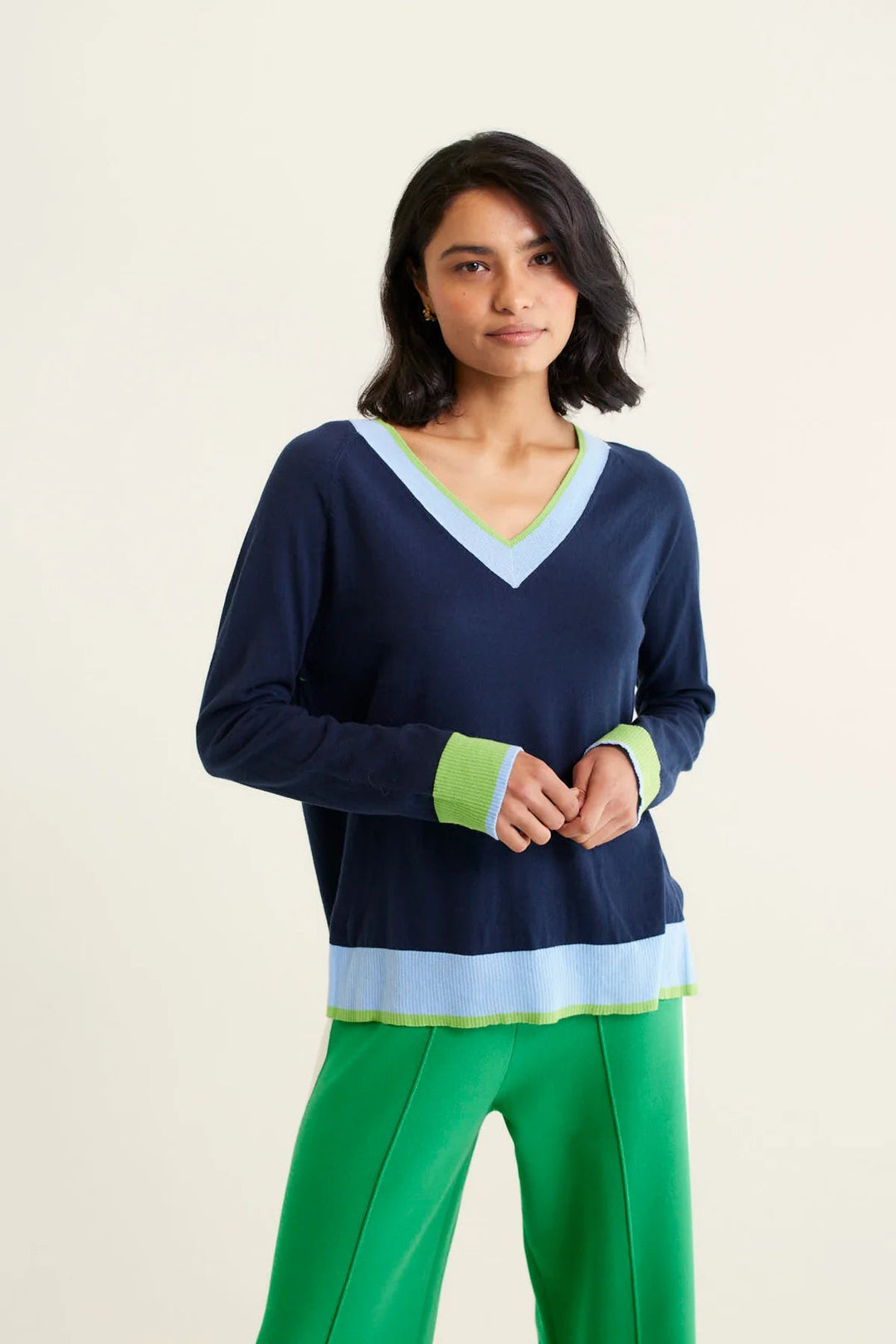 Alessandra Quay Sweater - Navy cardigan Alessandra