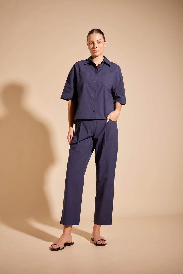 Alessandra Rhone Pant - Navy Shirt Alessandra