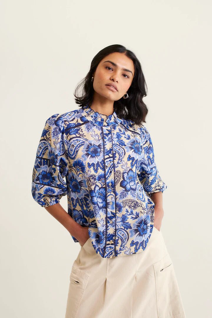 Alessandra Rosemary Shirt - Astoria Navy Shirt Alessandra