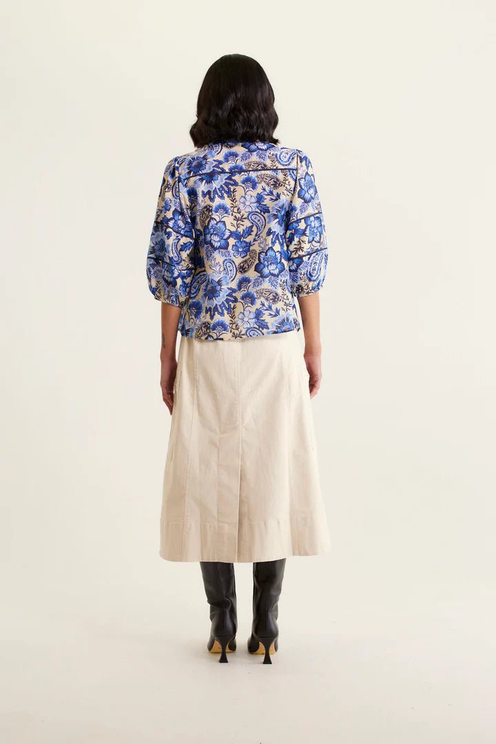 Alessandra Rosemary Shirt - Astoria Navy Shirt Alessandra