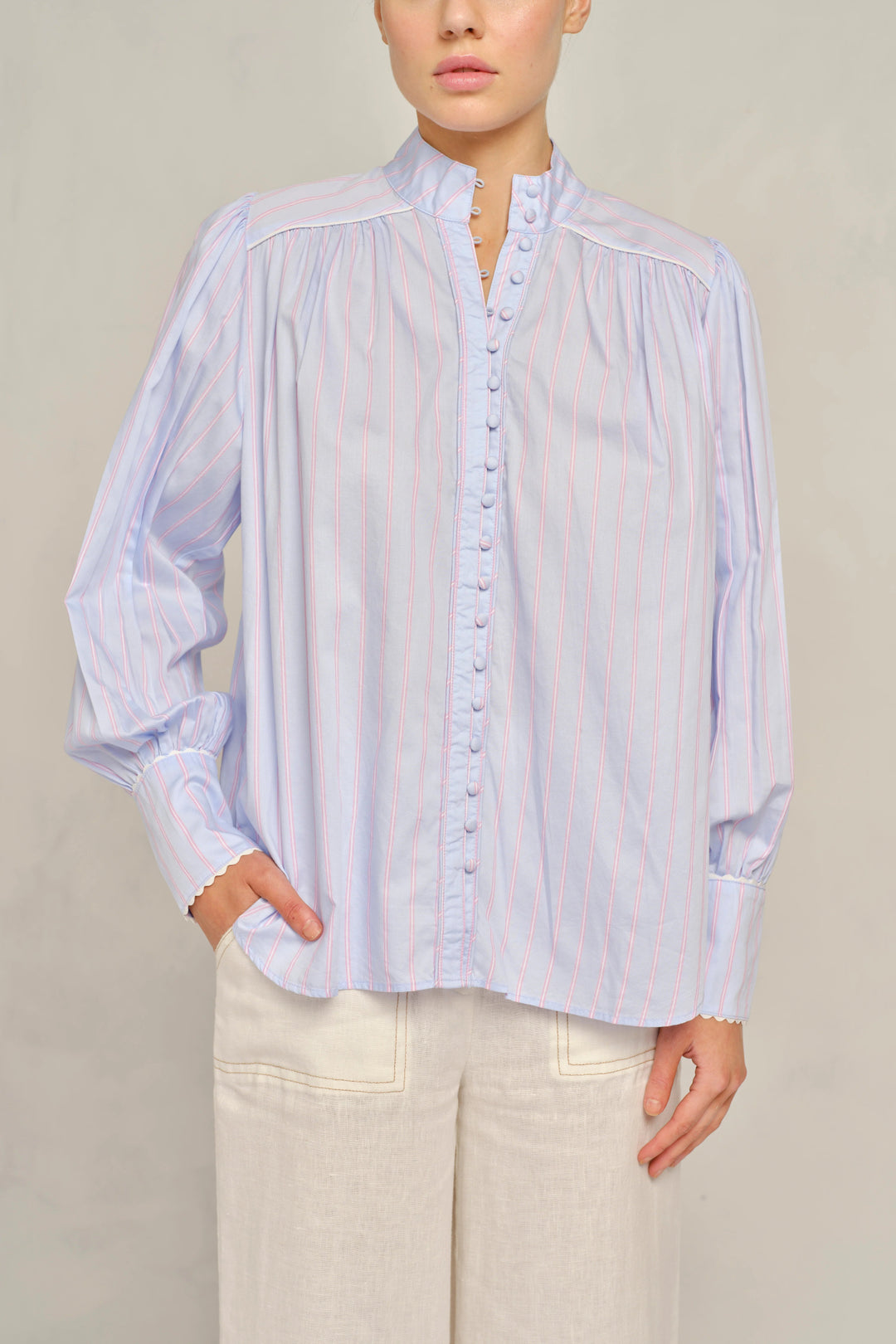 Alessandra Rosemary Shirt Gumdrop Bubblegum shirt Alessandra