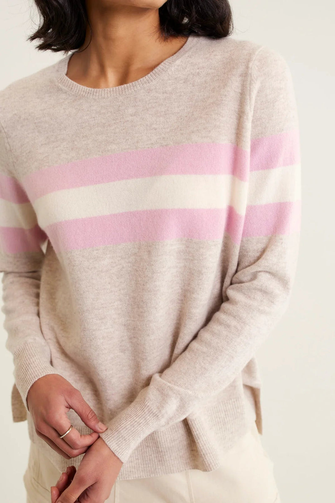 Alessandra York Sweater - Beige knit Alessandra