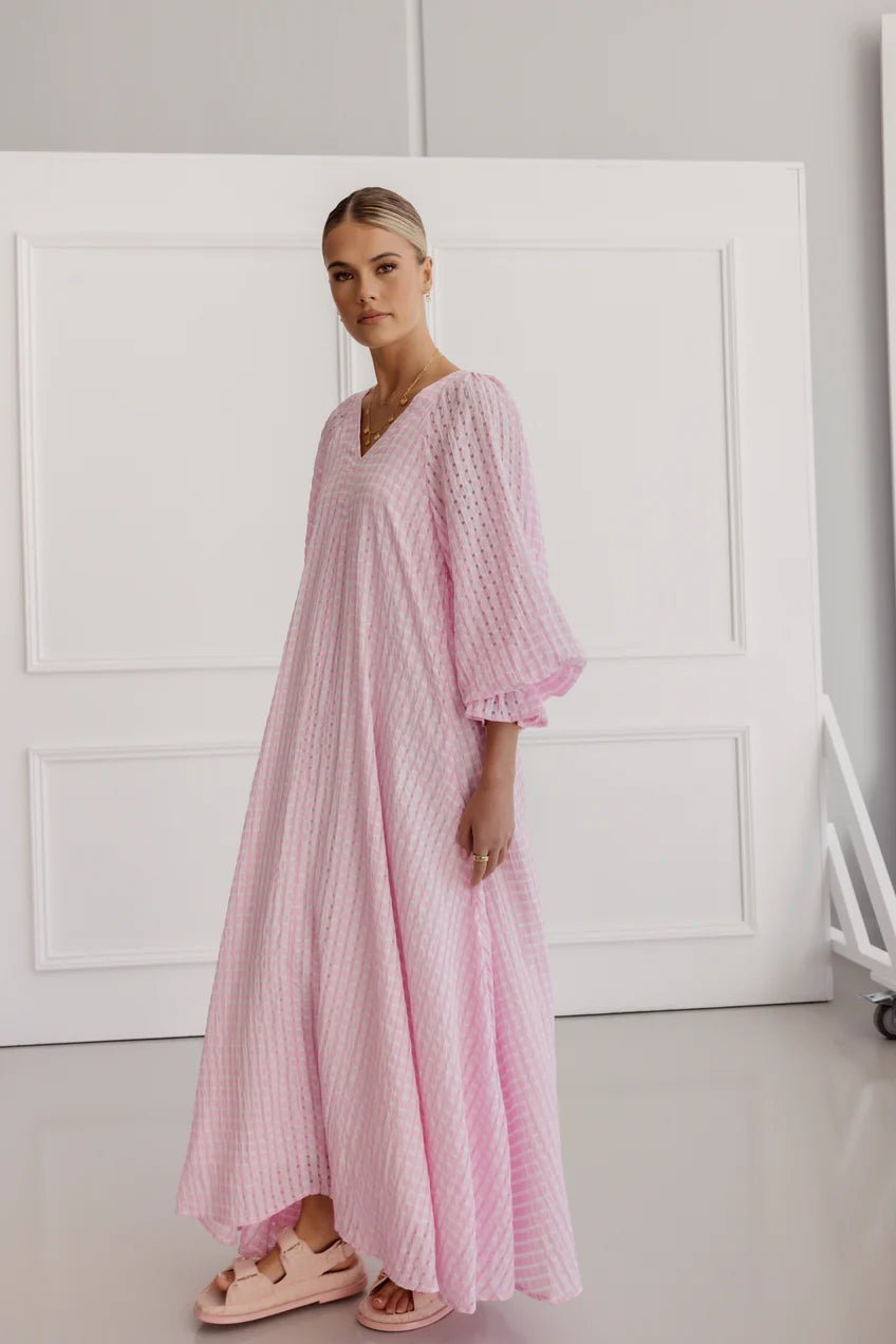 Alexandra Chequer Pink Dress dress Alexandra