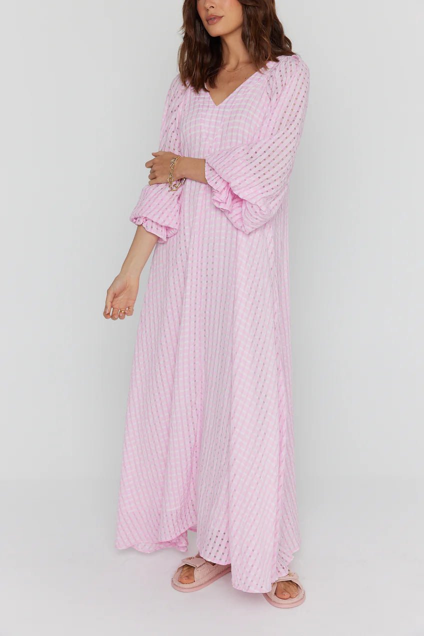 Alexandra Chequer Pink Dress dress Alexandra