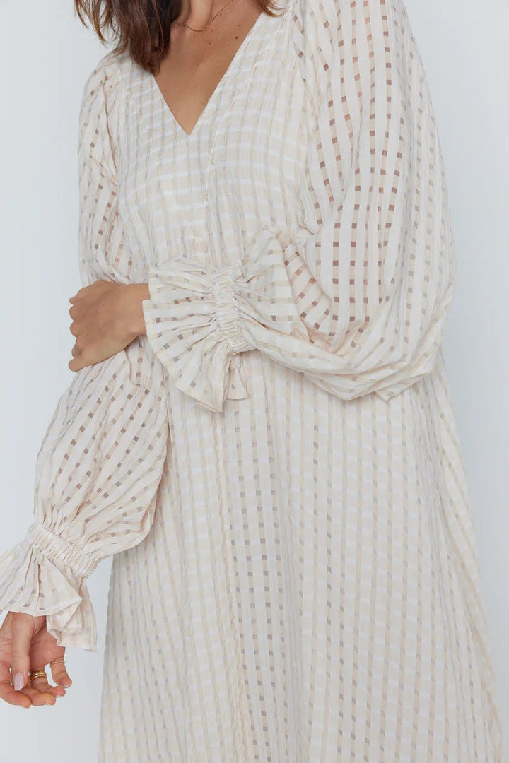 Alexandra Chequer White Dress dress Alexandra