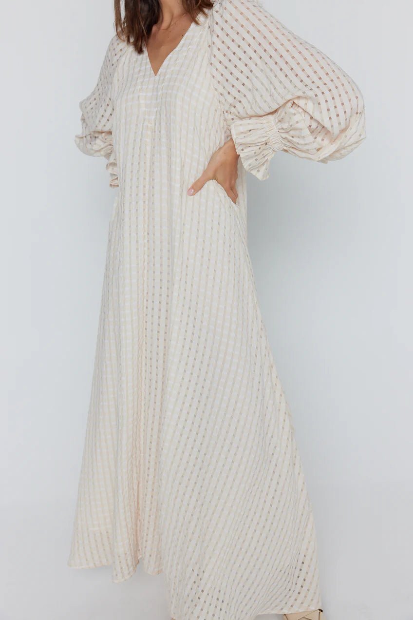 Alexandra Chequer White Dress dress Alexandra