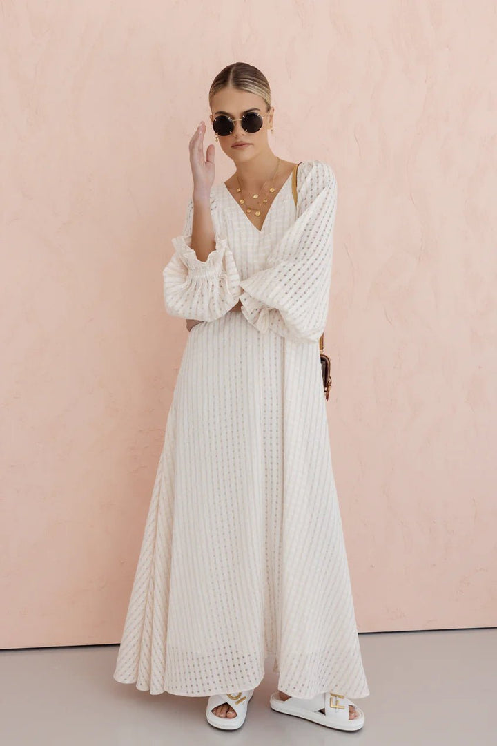 Alexandra Chequer White Dress dress Alexandra