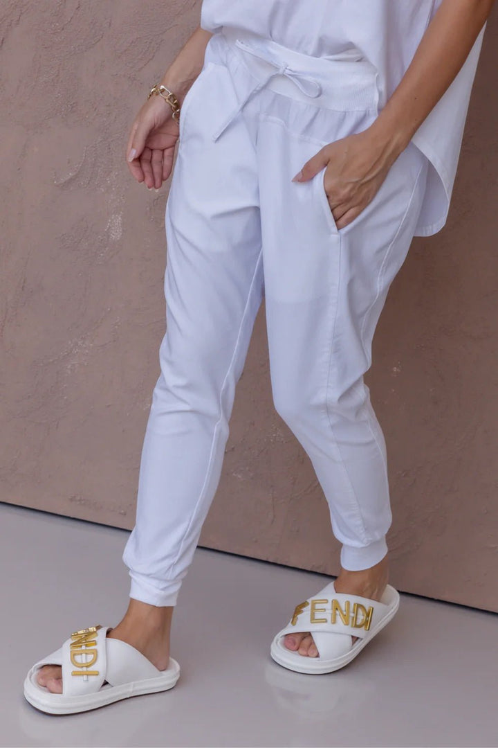 Alexandra JOEY pants - White Pant Alexandra