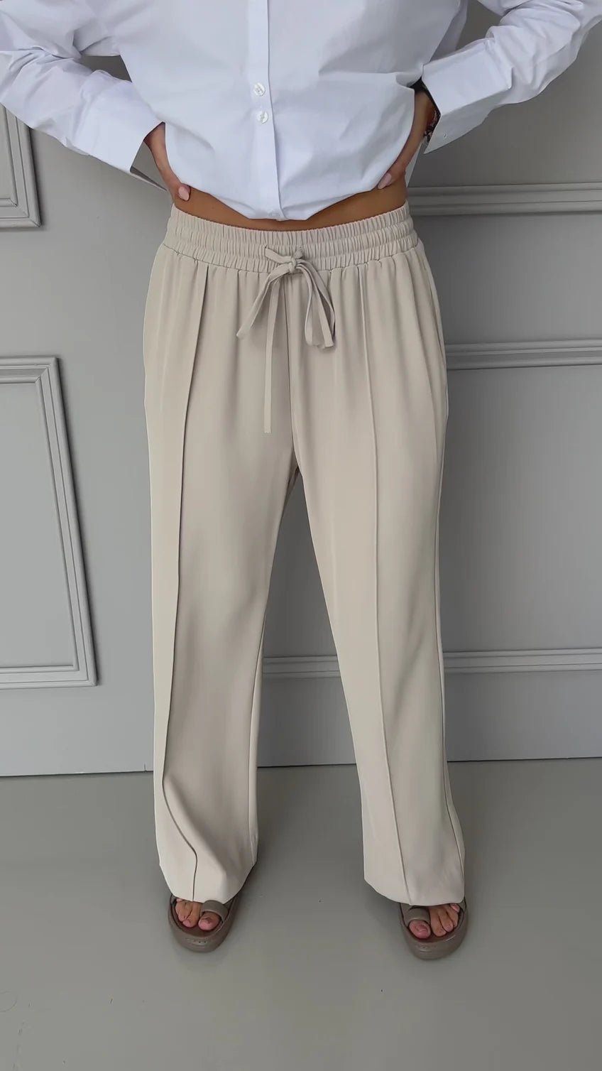 Alexandra Pentagon Pants - Stone Pant Alexandra