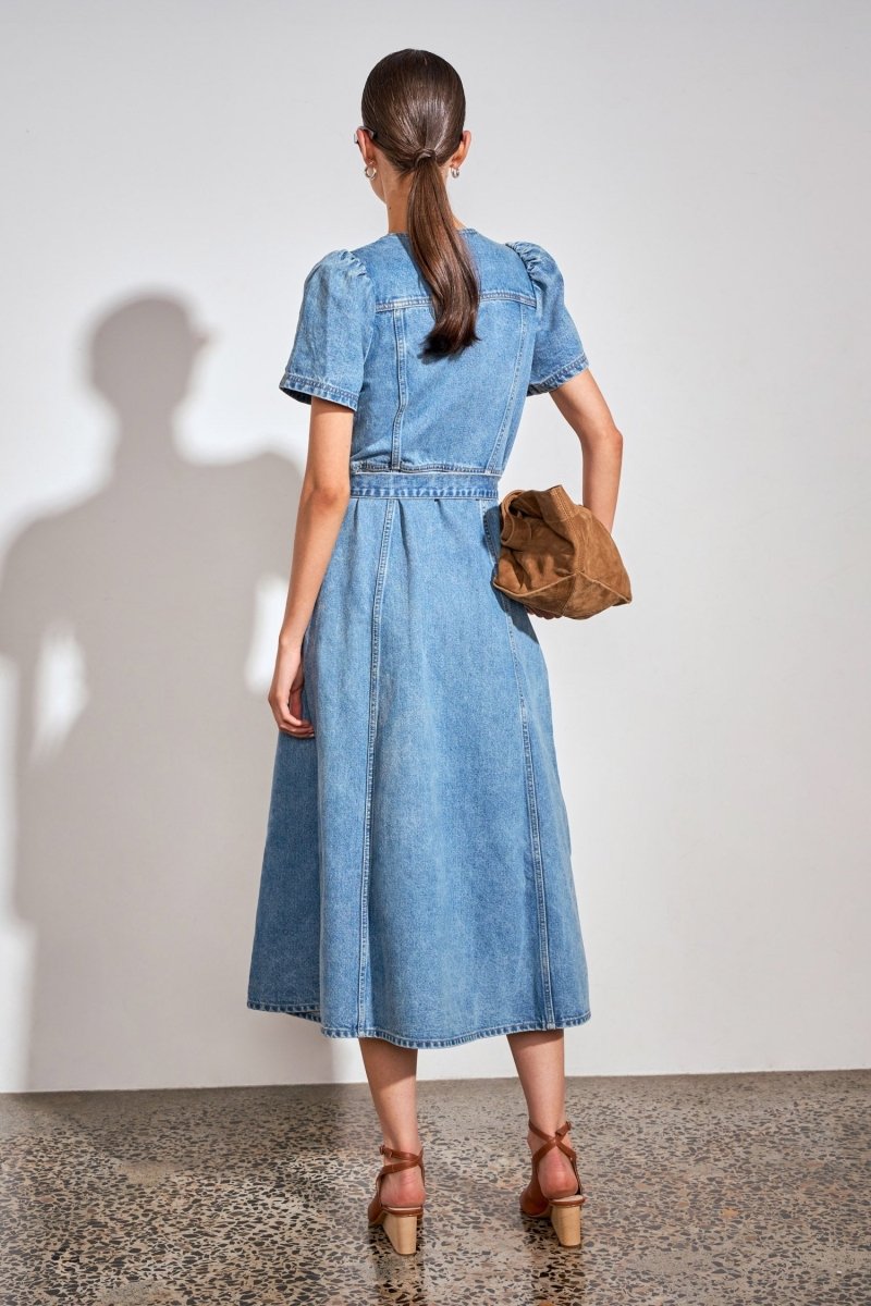 allude dress - mid denim dress Zoe Kratzmann