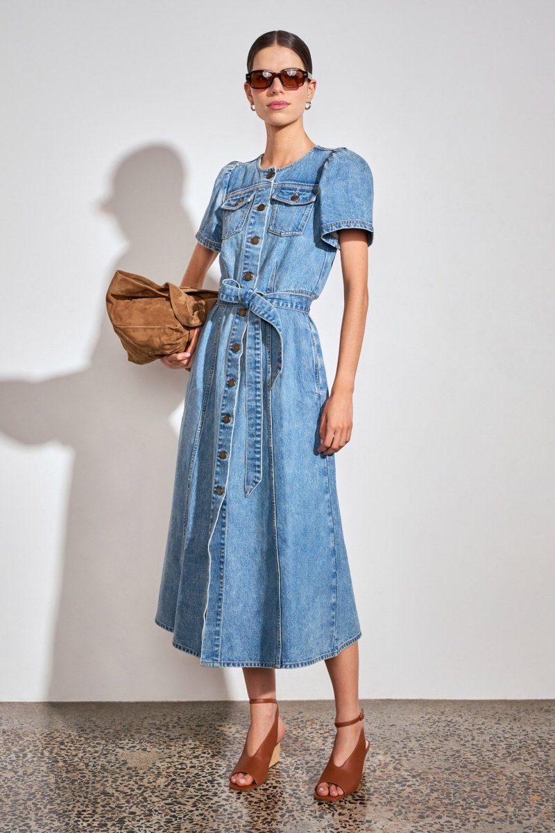 allude dress - mid denim dress Zoe Kratzmann