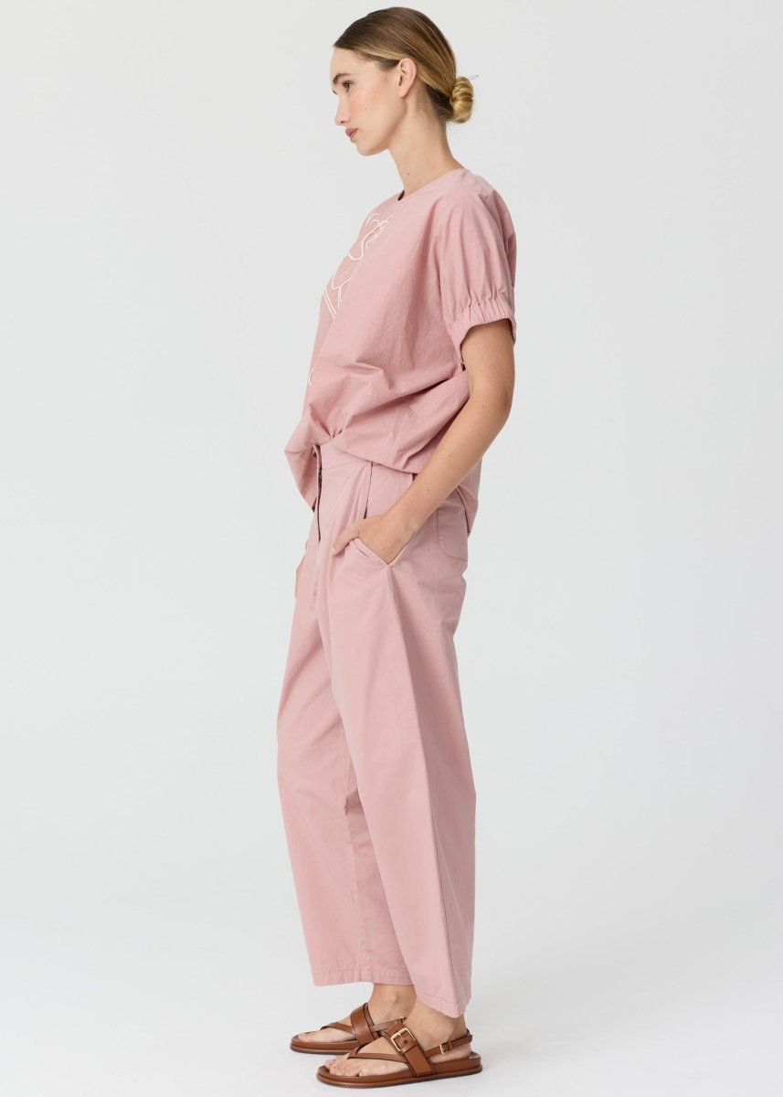 Alma Barrel Pant - Pink - Stanleyandstone