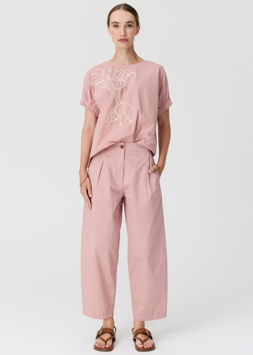 Alma Barrel Pant - Pink - Stanleyandstone