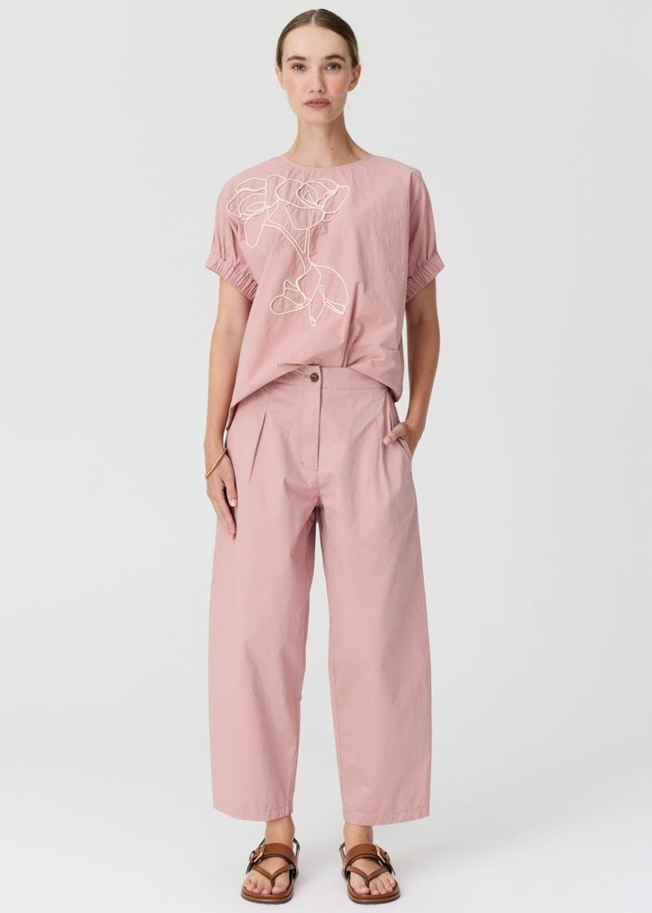Alma Barrel Pant - Pink - Stanleyandstone