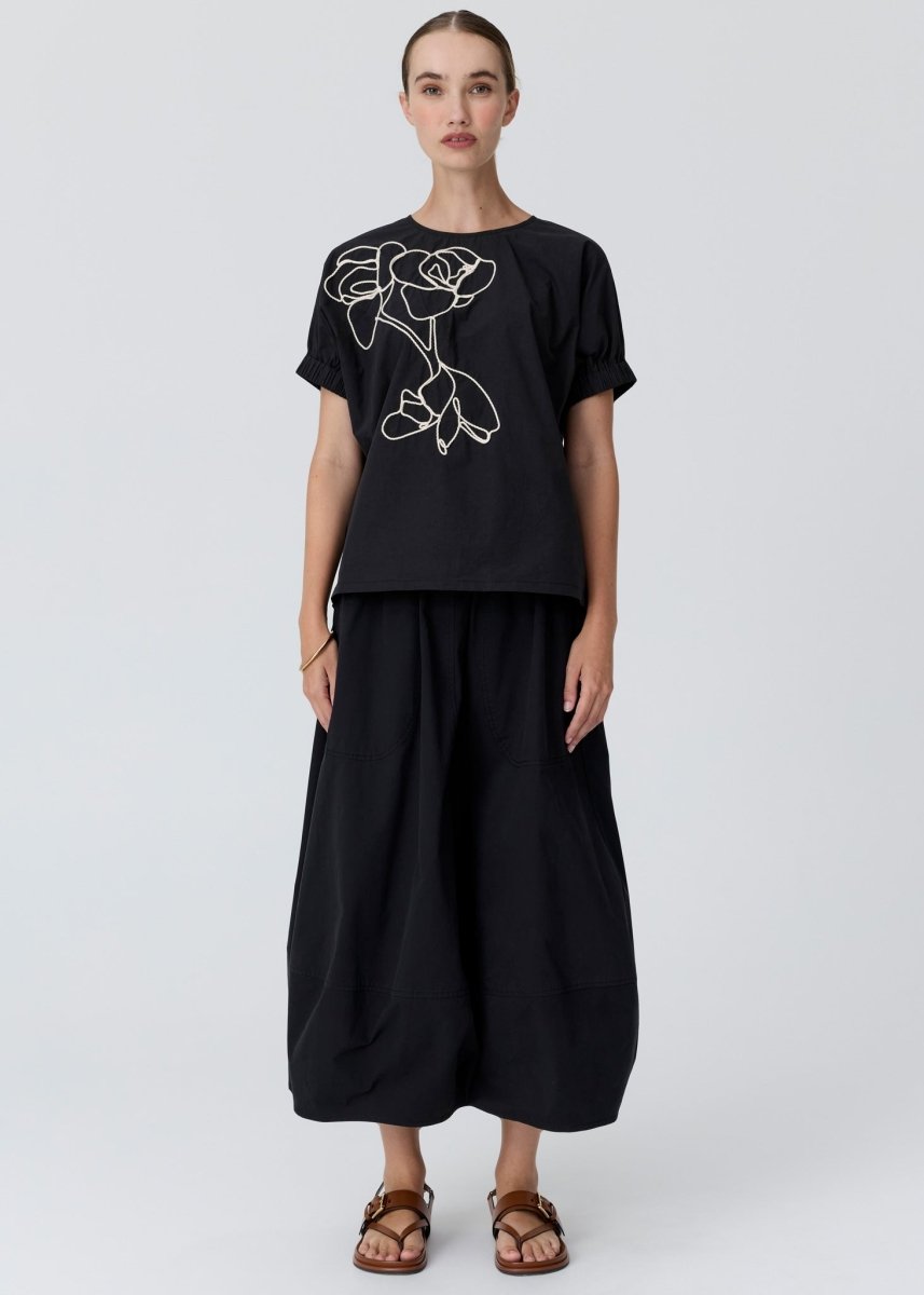 Alma Bubble Skirt - Black skirt POL