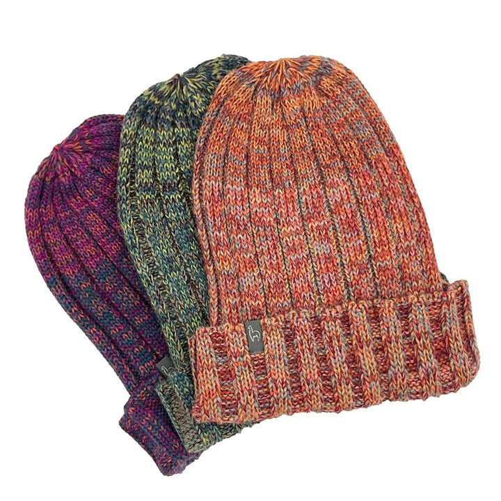 Alpaca Beanie Hat - Accordion - Moss scarves Shupaca Alpaca