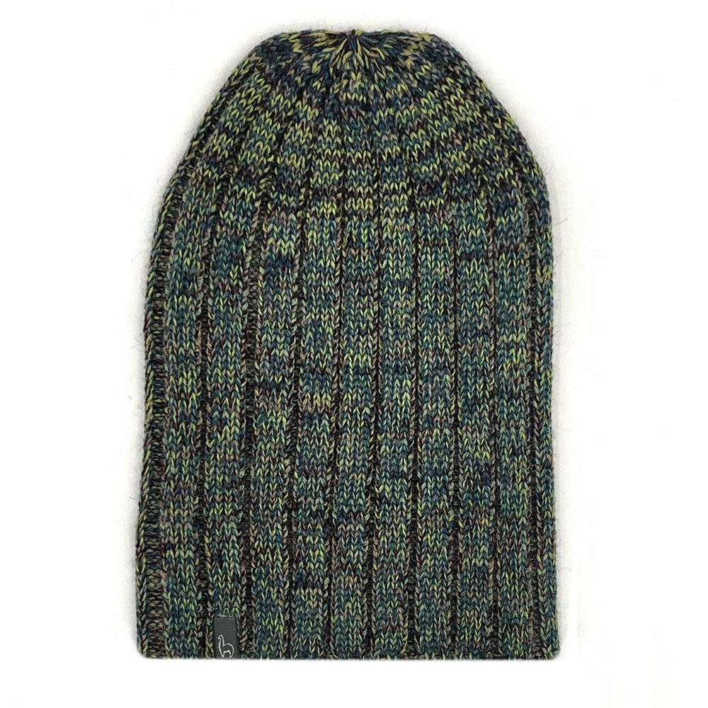 Alpaca Beanie Hat - Accordion - Moss scarves Shupaca Alpaca