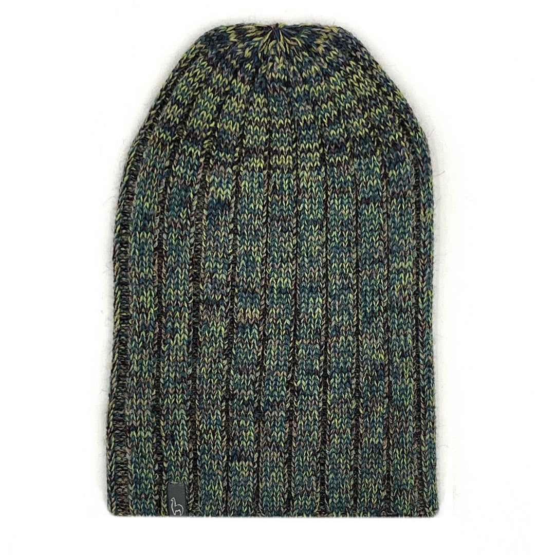Alpaca Beanie Hat - Accordion - Moss scarves Shupaca Alpaca