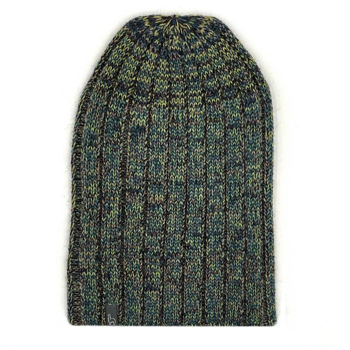 Alpaca Beanie Hat - Accordion - Moss scarves Shupaca Alpaca