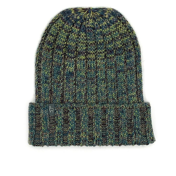 Alpaca Beanie Hat - Accordion - Moss scarves Shupaca Alpaca