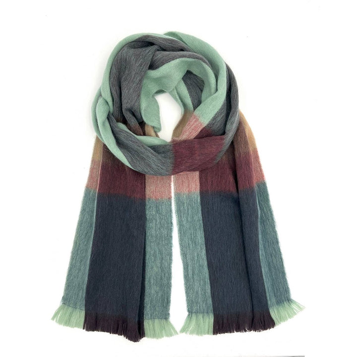 Alpaca Plaid Scarf - Twilight Shupaca Alpaca
