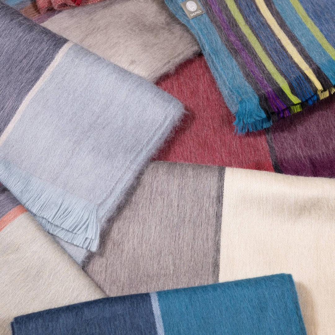 Alpaca Scarf - Blue Bird scarves Shupaca Alpaca