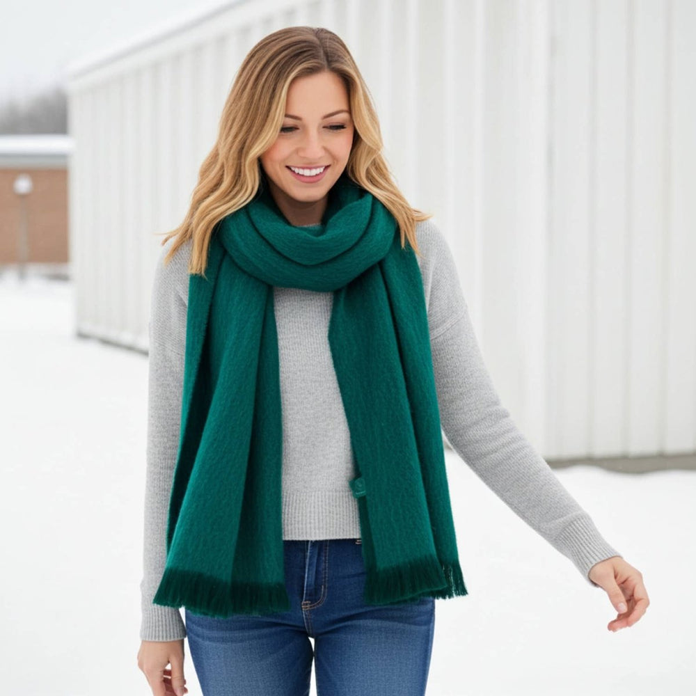 Alpaca Scarf - Emerald scarves Shupaca Alpaca