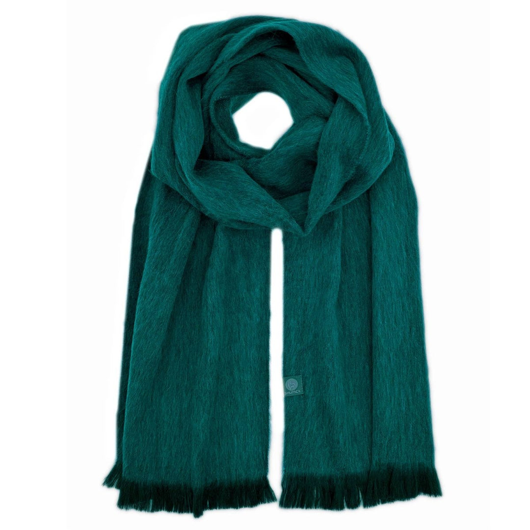 Alpaca Scarf - Emerald scarves Shupaca Alpaca
