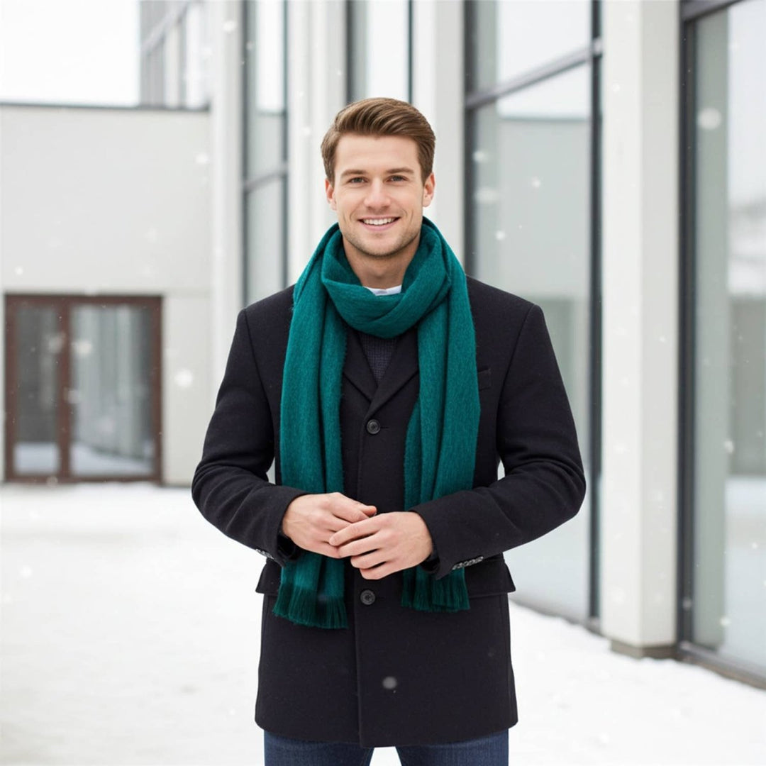Alpaca Scarf - Emerald scarves Shupaca Alpaca