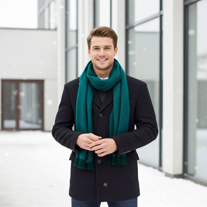 Alpaca Scarf - Emerald scarves Shupaca Alpaca
