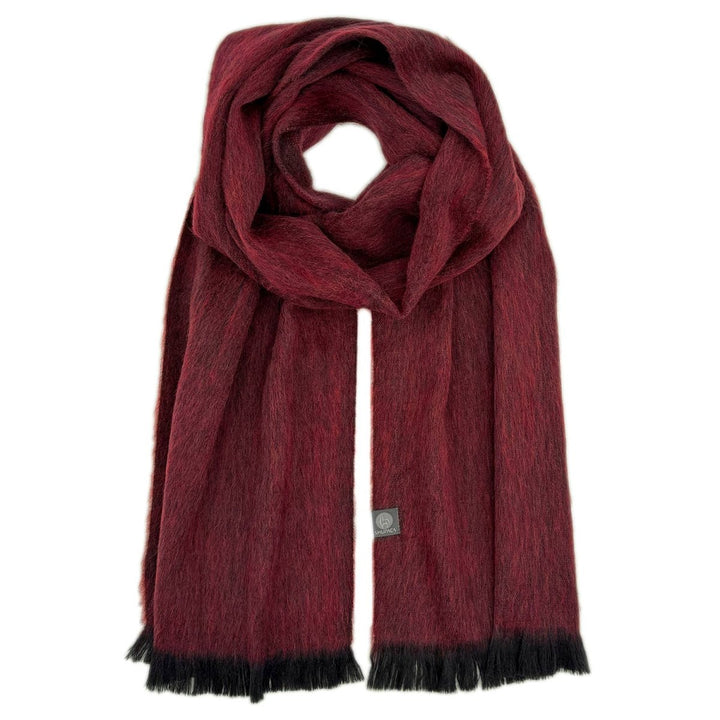Alpaca Scarf - Sapphire Red scarves Shupaca Alpaca