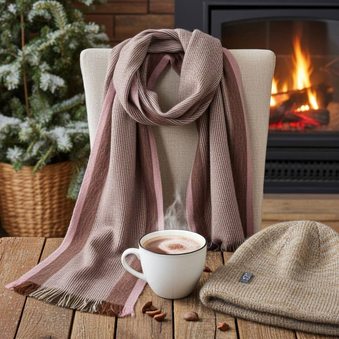 Alpaca Spark Scarf - Pebble Shupaca Alpaca