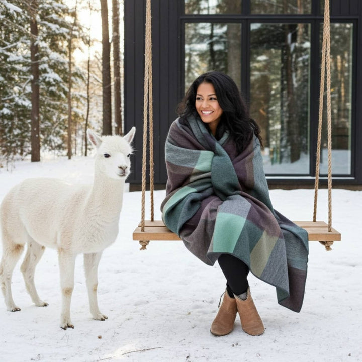 Alpaca Throw Blanket - Twilight Shupaca Alpaca