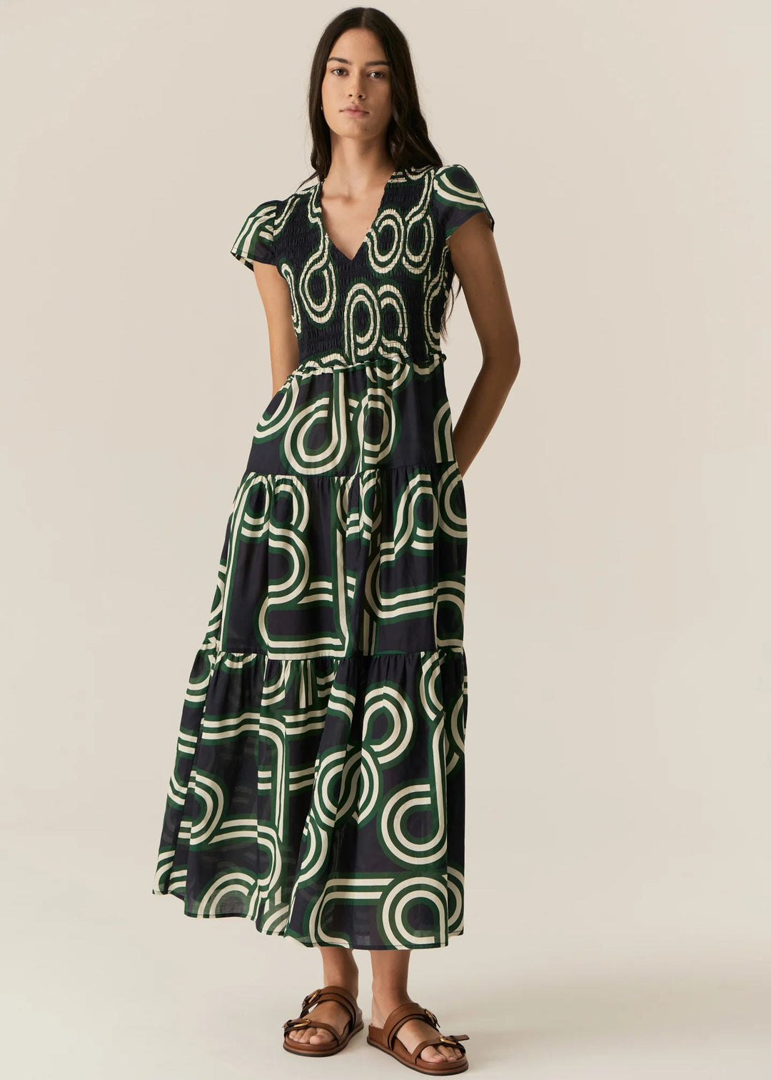 Alter Shirred Dress - Ink Alter Dresses POL