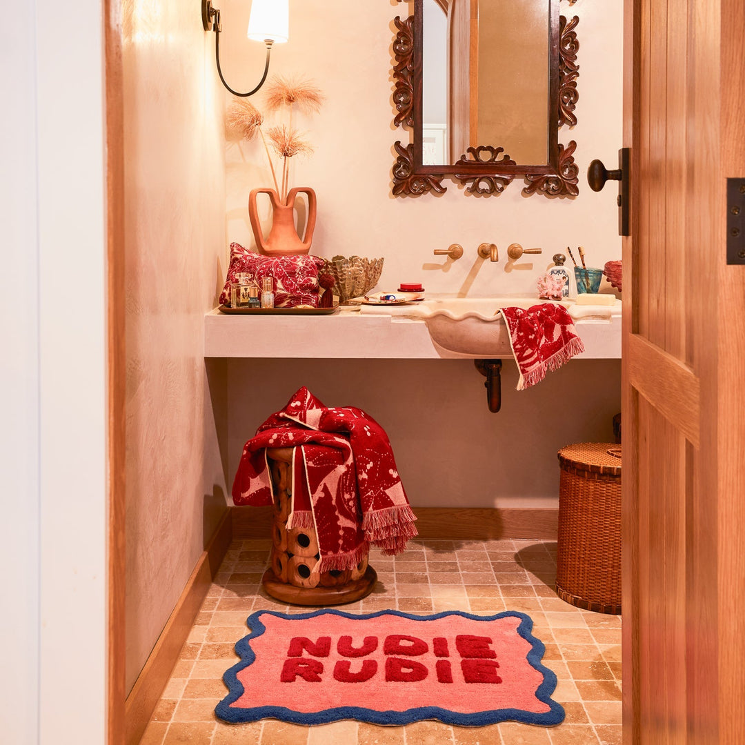 Amalie Nudie Bath Mat - Hibiscus - Stanleyandstone