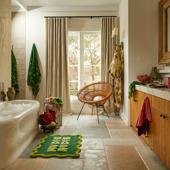Amalie Nudie Bath Mat - Kelp - Stanleyandstone