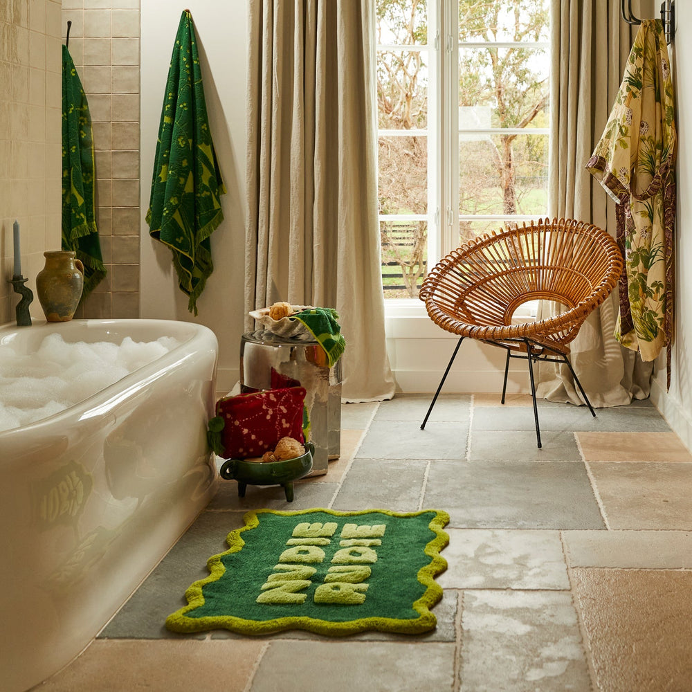 Amalie Nudie Bath Mat - Kelp - Stanleyandstone