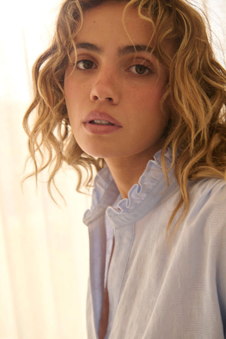 Amber Shirt - Powder Blue - Stanleyandstone