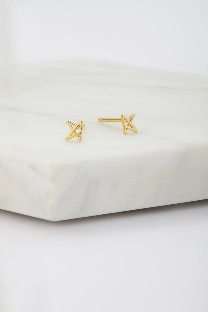 amelia stud earing - 925 sterling silver / gold earing Zafino Jewellery