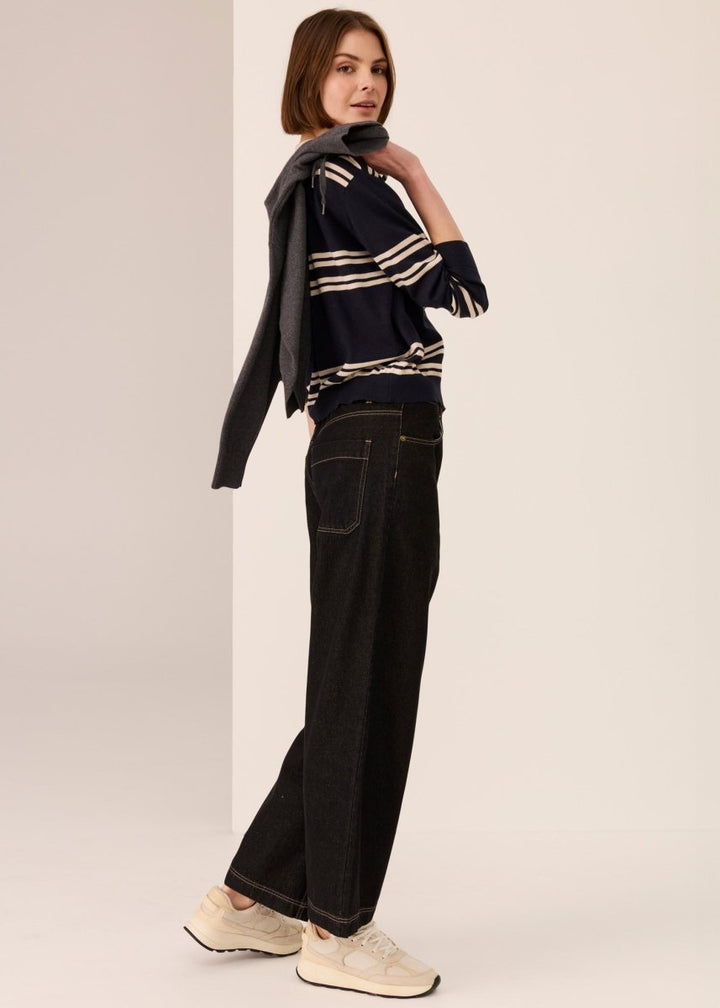 Andie Cropped Jean - Black Wash jeans POL