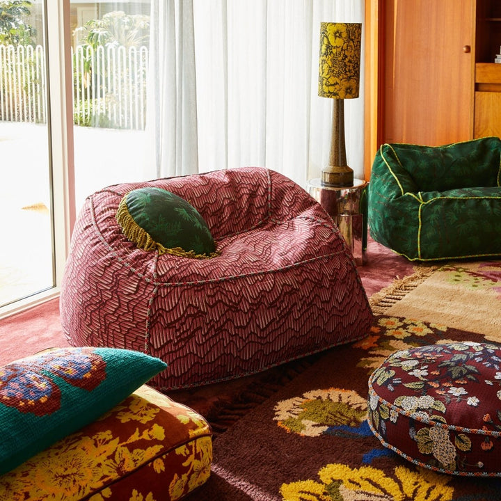 Aneta Jacquard Cushion blanket Sage &amp; Clare