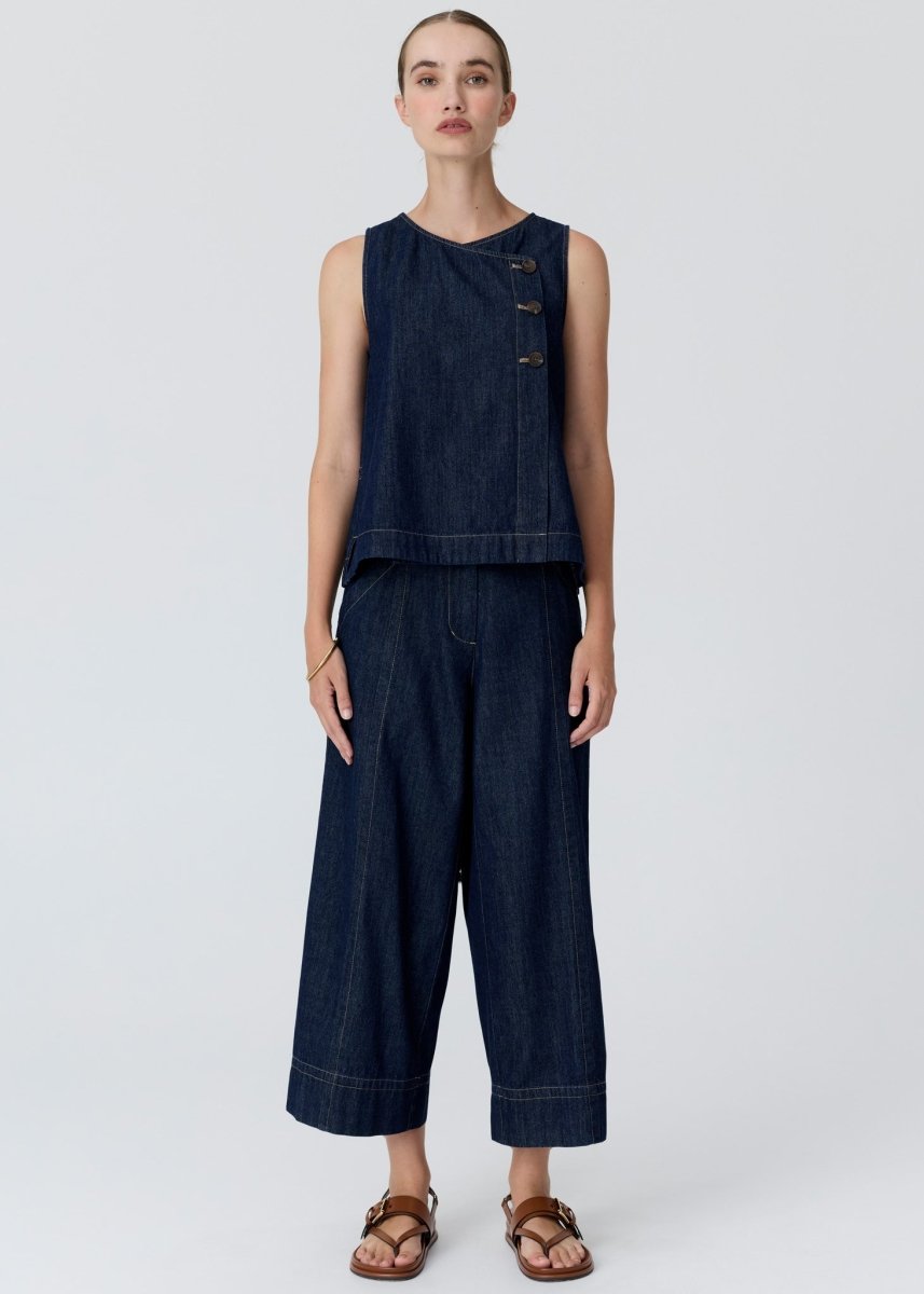 Anise Crop Denim Pant - Denim - Stanleyandstone