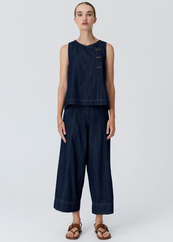 Anise Crop Denim Pant - Denim - Stanleyandstone