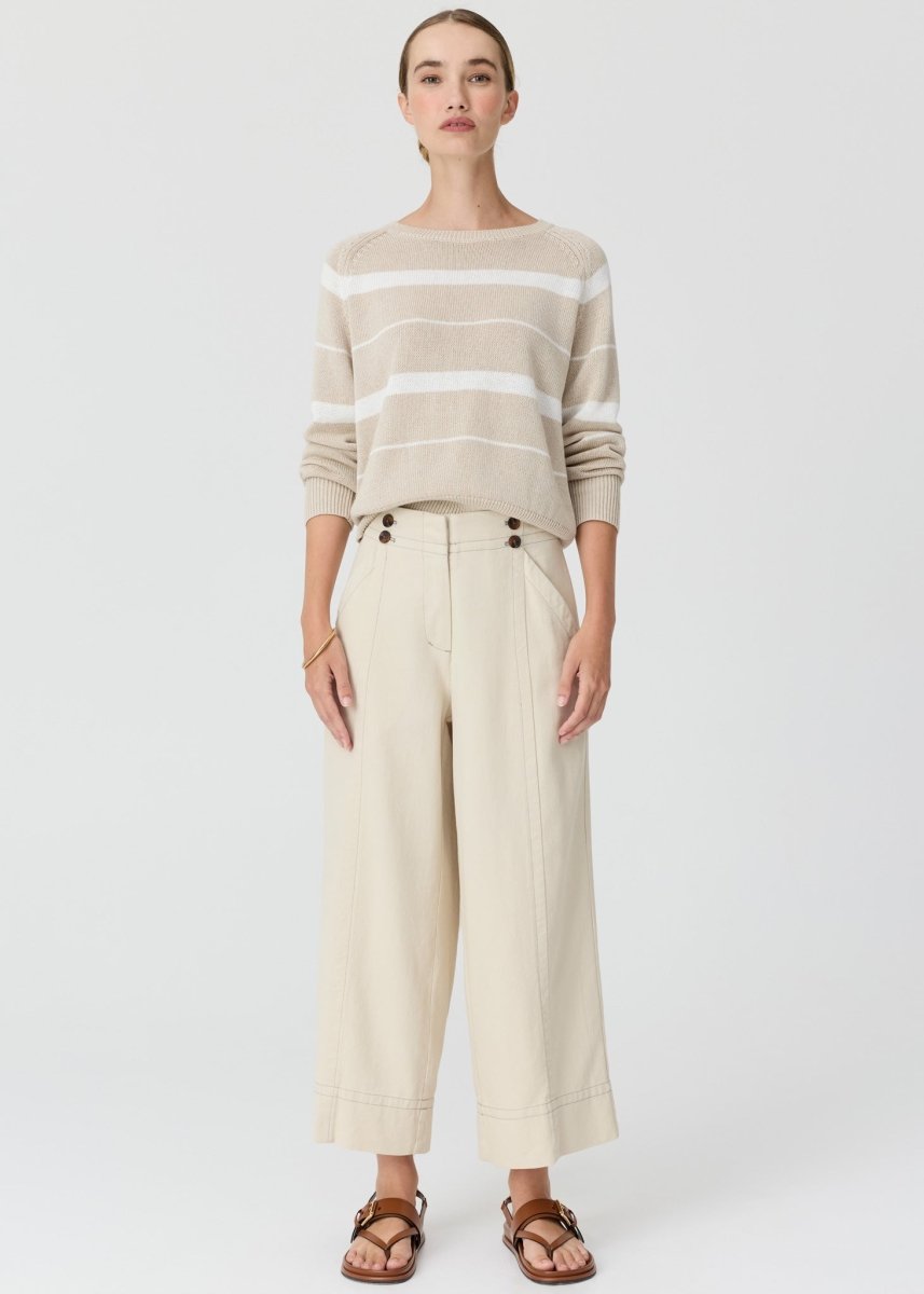Anise Crop Denim Pant - Pebble - Stanleyandstone