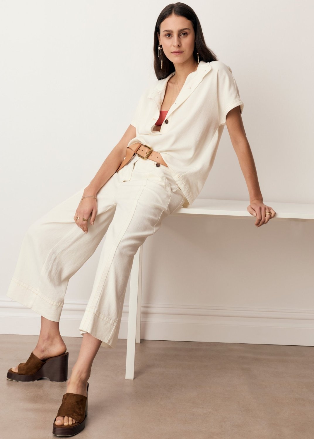 Anise Crop Pant - Chalk POL