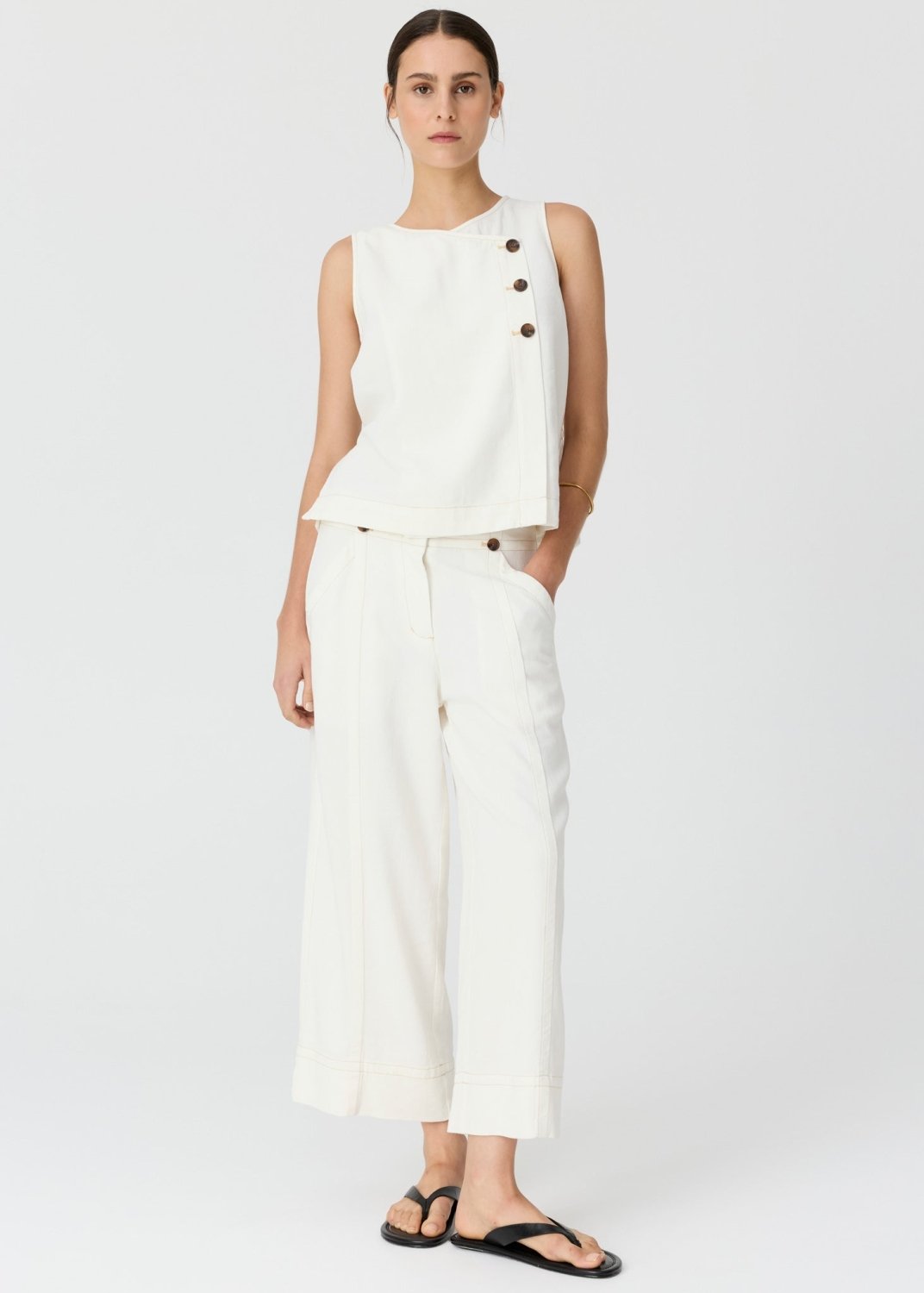 Anise Crop Pant - Chalk POL