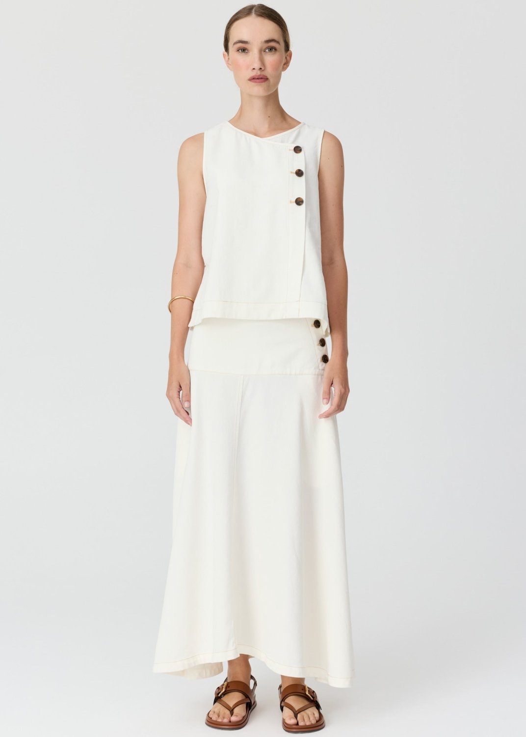Anise Denim Skirt chalk POL